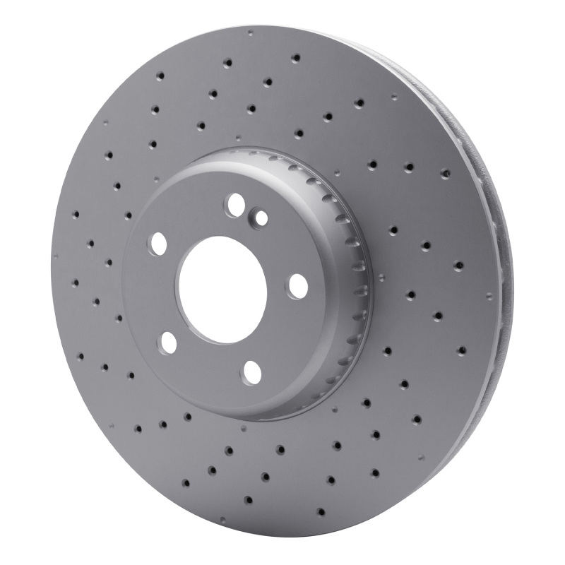 Mercedes-Benz C300 Brake Rotor (1) - Front - R1 Concepts - GeoSPEC Coated Rotor - Drilled - `15-`23